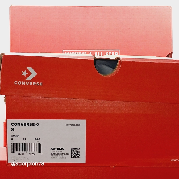 🔥Exclusive 🔥Converse Chuck 70 Polka Dot Mashup Hi Shoes Size 8.5 Women - Picture 15 of 16